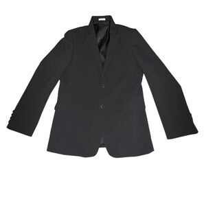 Calvin Klein Boys Classic Black Two-Button Blazer - Size 18